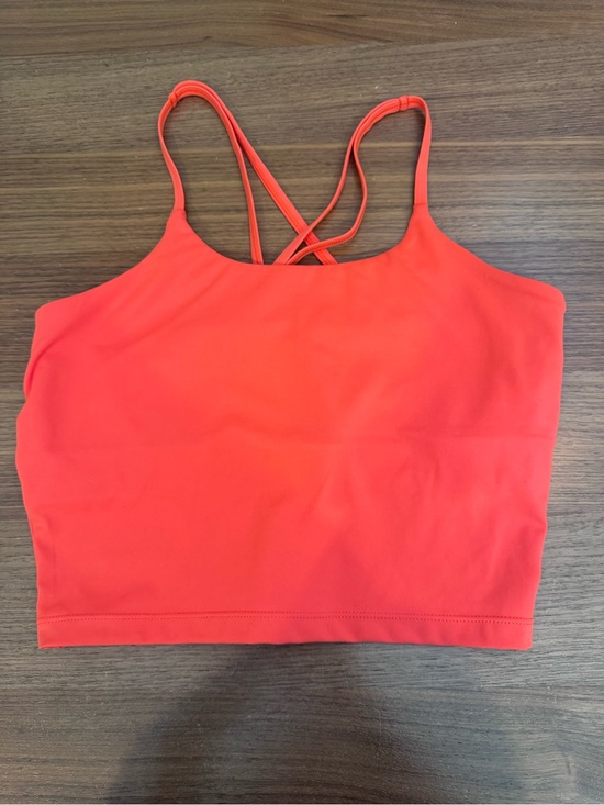 Blogilates Tops - Strappy Cropped athletic Tank Top in orange Coral size medium